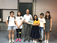 Let's pose after making hand drums! (Photo Credit: Participants of C9 Summer School Programme; Programme Host: Zhejiang University)